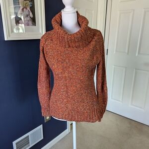 Cozy Orange Turtleneck Sweater
